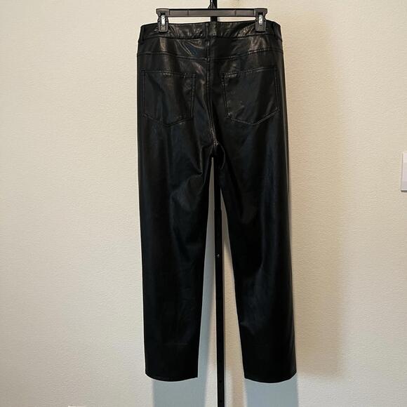 $229 Paige Stella Vegan Leather Pants (Size 32) - Picture 4 of 9